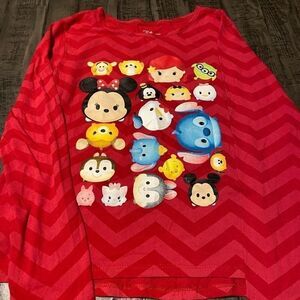 Girls disney tsum tsum long sleeve top